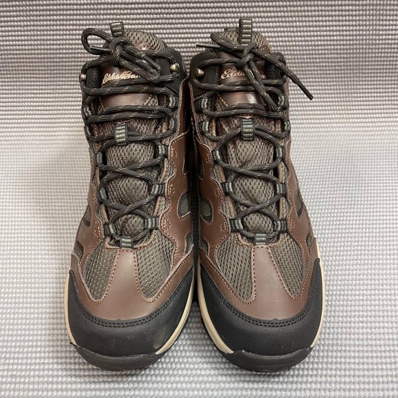 Eddie Bauer Graham Brown Leather Waterproof Hiking Boots Men’s Size 10.5 - Picture 7 of 11